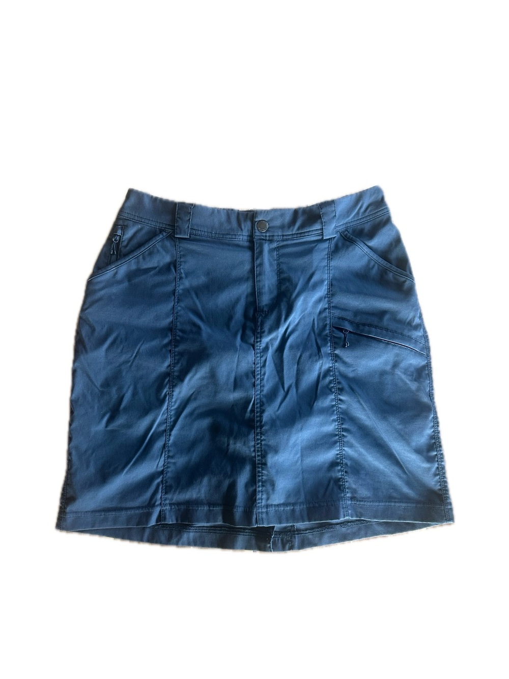Duluth Trading  Co Women's Dry on the Fly Skort Original Snap Waist size 10 Ink